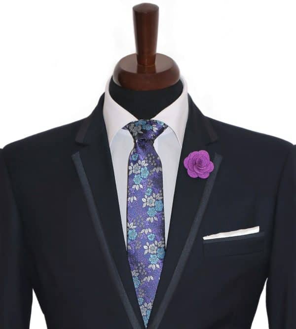 Hodvábna pánska kravata fialová